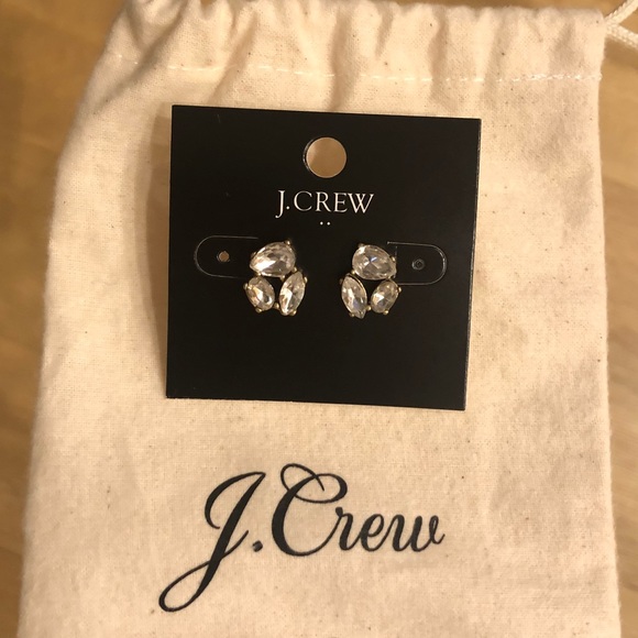 J. Crew Jewelry - Diamond earrings never worn J. Crew Jewelry - Diamond earrings never worn